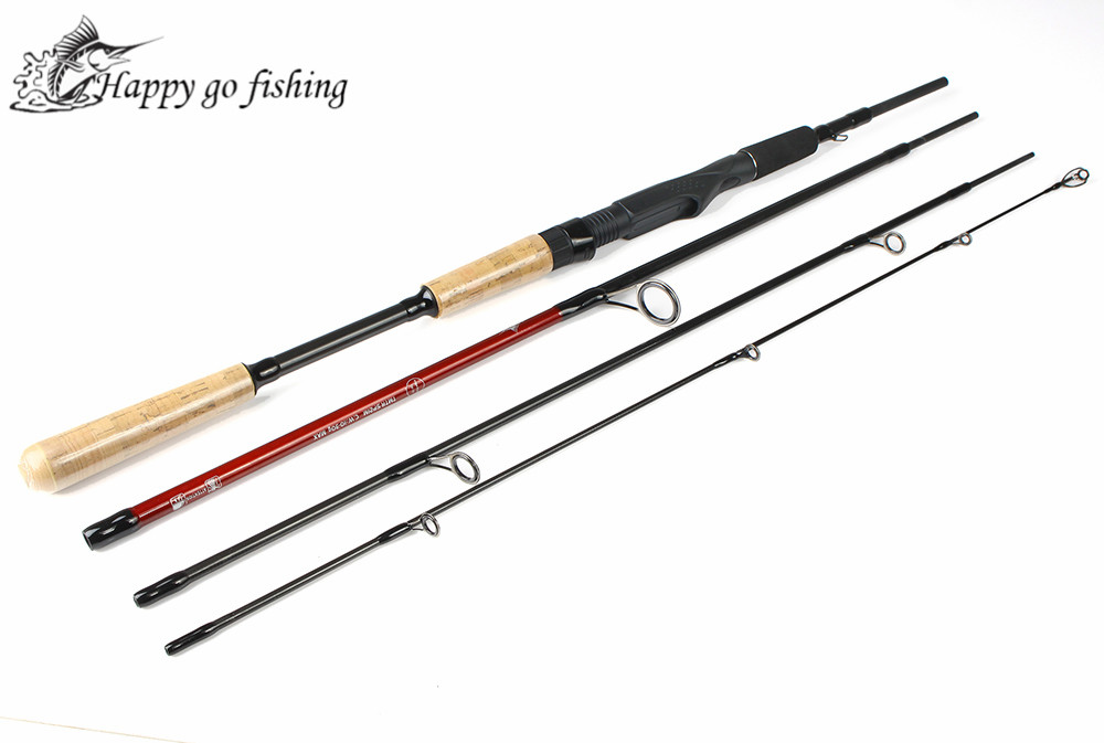 Fish King 4 Section 2.1m 2.4m 2.7m 99% Carbon Casting Rod Spinning Lure Fishing Rod For Pole