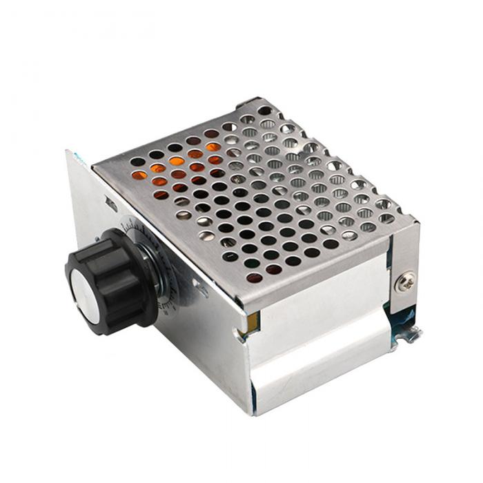 Professional Voltage Regulators 4000W 220V High Power SCR Speed Controller Electronic Voltage Regulator Governor Thermostat HR Professional Voltage Regulators 4000W 220V High Power SCR Speed Controller Electronic Voltage Regulator Governor Thermostat HR