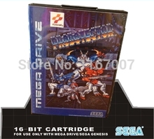 Sega MD games card with Box – Probotector PAL only For 16 bit Sega MegaDrive Genesis Game Cartridge System