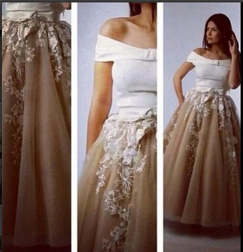 Aliexpress.com Buy vestidos largos de verano Dubai Arabic Long Evening Dress Lace Appliques Off Shoulder Prom Dresses 2015 Maxi Women Formal Gowns from