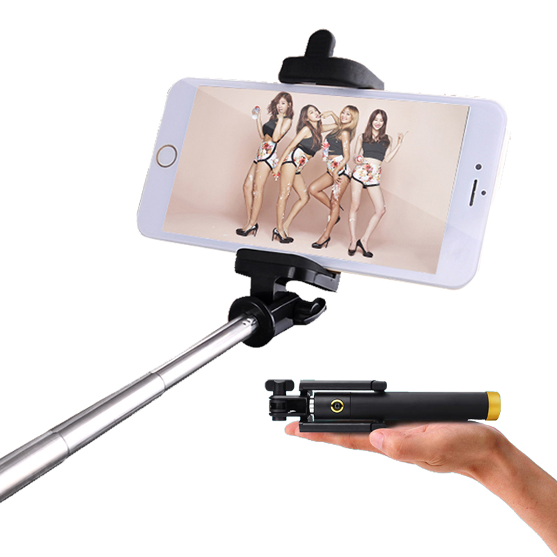 Универсальное портативное проводной растягиваемые Selfie палка для iPhone Samsung Galaxy Huawei Sony HTC Xiaomi мини-палки штатив монопод