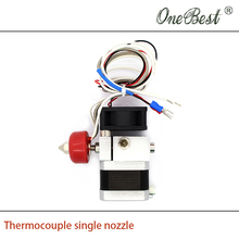 3D printer accessories Thermocouple heated print head extruder single nozzle 0.4mm line length 500mm Free shipping