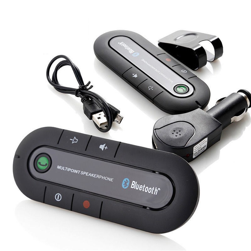E support Wireless Bluetooth Slim Magnetic Handsfree Car Kit Speaker Phone Visor Clip Black Sale XY01