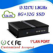 wholesale pc case pc all in one pc computer I3 3217U X26-I3G 8g ram 32g ssd Support VGA 2.0G HZ ATOM 1.8GHZ