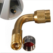 Motorcycle Air Tire Valve Brass Extension Car Truck Wheel Scooter 90 Degree