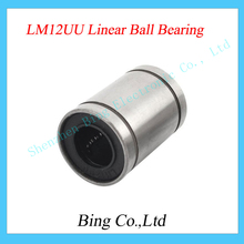 4pcs/lot LM12UU 12mm Linear Ball Bearing Bushing Linear Bearings CNC parts LM12UU 3d printer parts LM12 free shipping