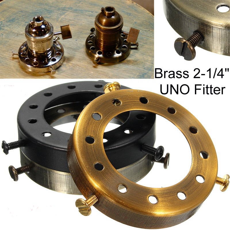 Description Picture 4 of itemSolid Brass Thread Shade Fitter Edison Industrial Retro Cap Vintage Separate Pendant Light Socket Holder Lamp Bases Dropshipping