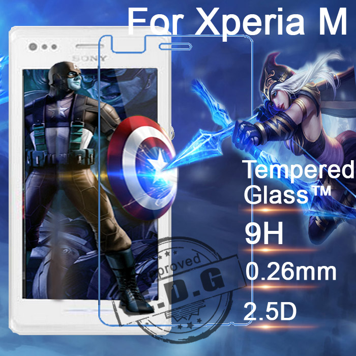 0 26mm 9H Explosion Proof Anti scratch LCD Tempered Glass Film For Sony Xperia M C1904