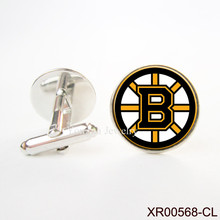 Boston Bruins NHL Hockey Cufflinks cufflinks luxury mens Copper Men Cuff Links Luxury Men Shirt Cuffs Button