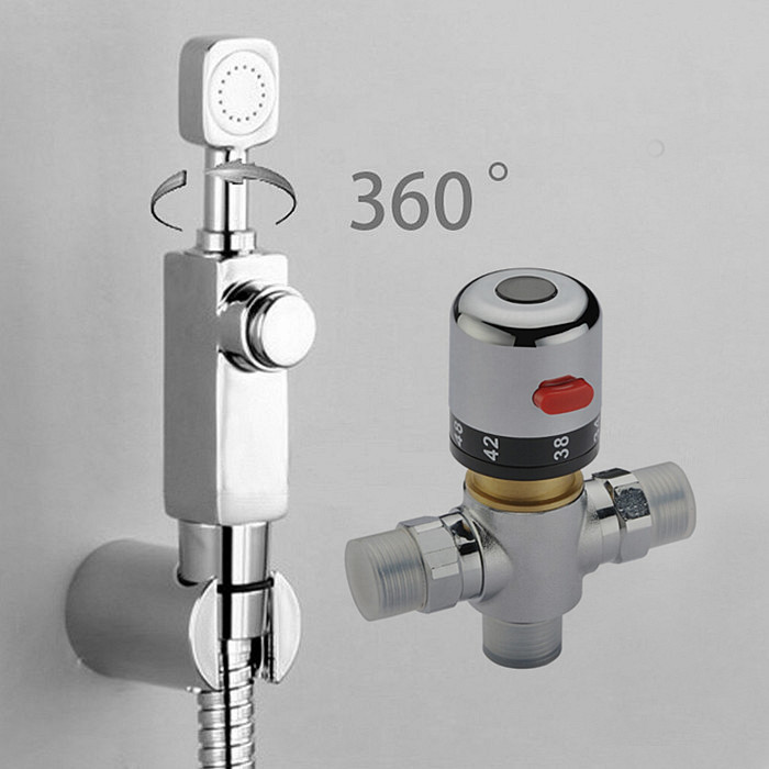 Free shipping brass bidet thermostatic valve Sprayer bidet Shower, toilet bidet faucet BD288-3