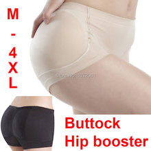 M – 4XL Women low rise booty Butt Enhancer padded hip and buttock hip booster boxer boyshort padded panty fake ass underwear P03