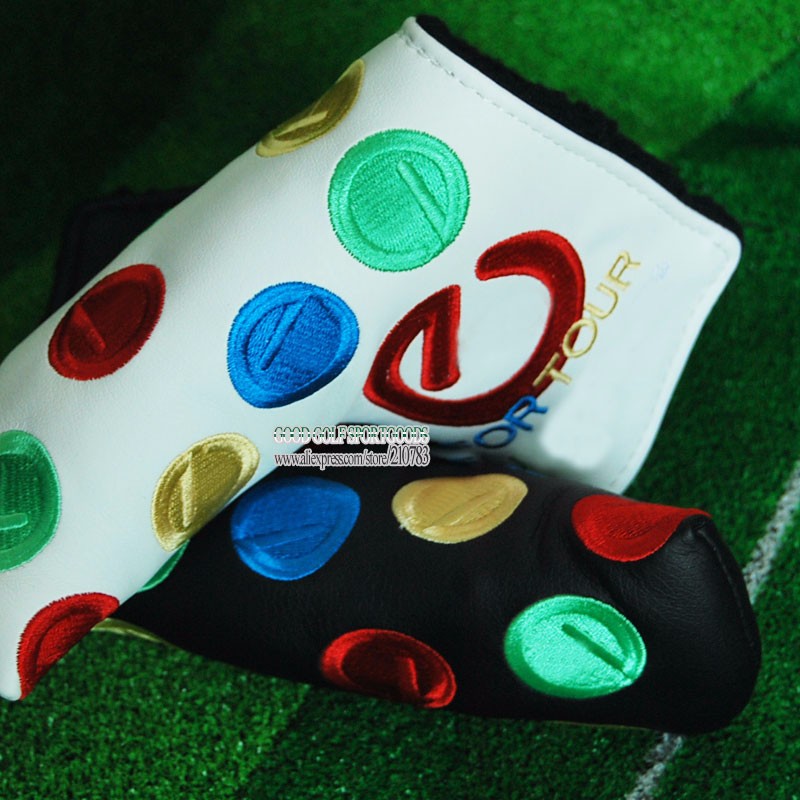 New TOUR USE ONLY <font><b>Golf</b></font> headcover high quality PU circle T Putter clubs headcover White/Black colors <font><b>Golf</b></font> equipment Free Shipping New TOUR USE ONLY <font><b>Golf</b></font> headcover high quality PU circle T Putter clubs headcover White/Black colors <font><b>Golf</b></font> equipment Free Shipping