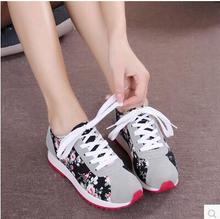 2016 spring shoes female floral shoes casual single shoes