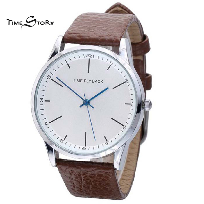 Brand Classic Fashion Casual Business Watch Men s Anticlockwise Quartz Leather Strap Wrist Watches Life Waterproof
