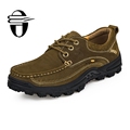 2017 new large winter warm comfortable men shoes brand handmade cow leather men casual shoes fashion