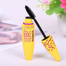 Ms makeup mascara yellow leopard grain Ms roll become warped thick long necessary makeup mascara