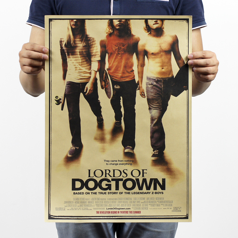 master/skateboard movie kraft paper posters of dog...