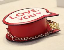 Cute circular letter shape bags playful shapes chain bag original design Clutch ride the tide of