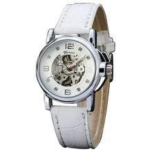 Winner Women’s Watch Newest Design Watches Lady Top Quality Factory Shop Fashion Skeleton Mechanical Wristwatch Color White W091