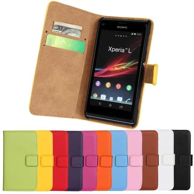 2014 New Luxury Wallet Leather Flip Case For Sony Xperia L S36H C2104 C2105 Mobile Phone Bags With Card Holder&Stand 2014 New Luxury Wallet Leather Flip Case For Sony Xperia L S36H C2104 C2105 Mobile Phone Bags With Card Holder&Stand