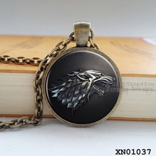 Game Of Thrones Jewelry House Stark Necklace fathers day gifts movie jewelry