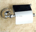 Free Shipping Wholesale and Retail Luxury Toilet Roll Paper Holder Wall Mounted Brass Toilet Paper Tissue