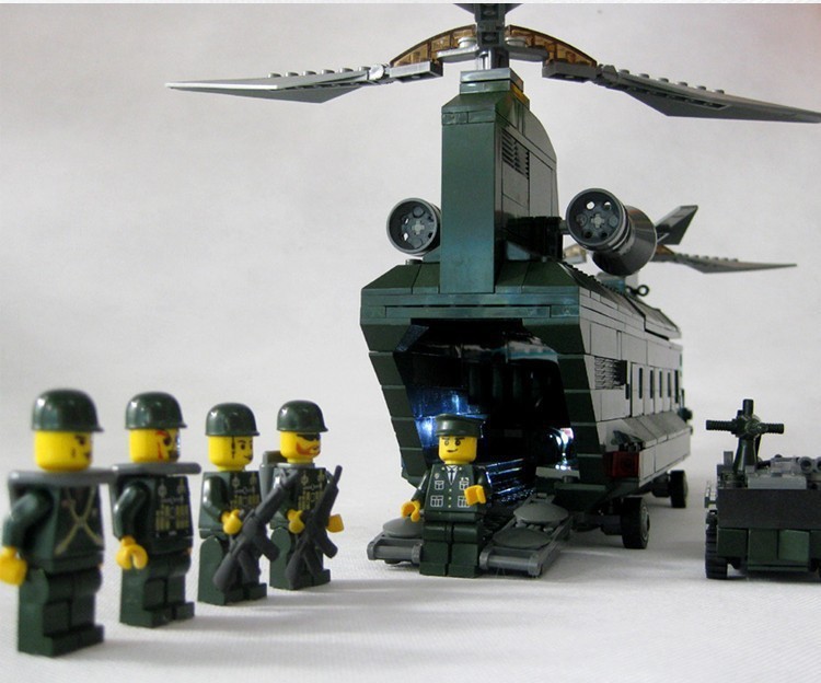 Free shipping 84009 622pcs CH 47 Chinook font b helicopter b font large DIY building block