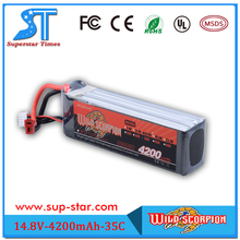 High Quality Wild Scorpion RC 450 480 Helicopter 14.8v 4200mah 35c 100% Origin Lithium Battery