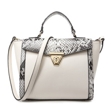 2016 High End Women Serpentine Tote Blosa Single Shoulder Bags Ladies PU Leather Handbag Fashion Style