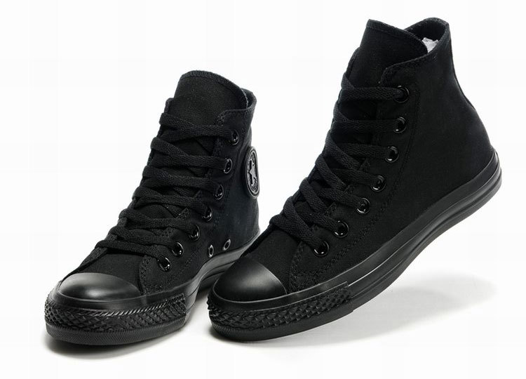Hot Selling Classic Original Man Shoes Woman Canvas Shoes All Black High Top Low Top Casual