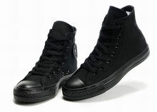 Hot Selling Classic Original Man Shoes Woman Canvas Shoes All Black High Top Low Top Casual
