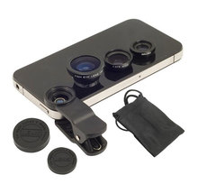 3in1 Universal Fish Eye / Wide Angle / Macro Lens Set Cellphone Fisheye Kit for Mobile Phone Android iPhone 6 6s Plus Samsung
