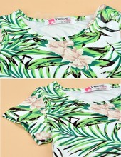 New Kids Girl Wear Casual Two Pieces T Shirt Tops and Lace Skirt Set