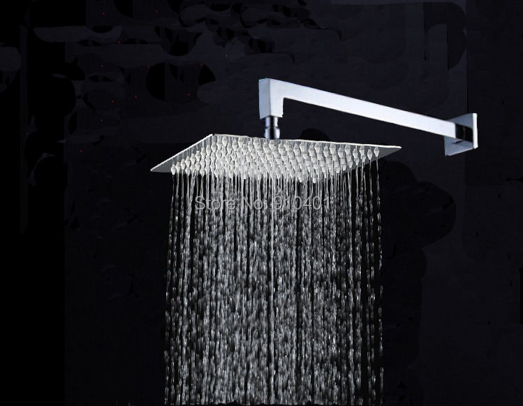 Modern Square Wall Mounted Shower Head Shower Arm 8