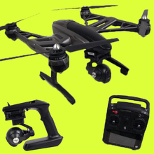 Original Yuneec Typhoon Q500 4K Camera Handheld Gimbal FPV Quadcopter ST10 10ch 5.8G Drone with Camera Double Battery and Case