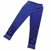 2016 Kids Baby Butterfly Warm Pants Girl Stretchy Leggings Toddler Trousers