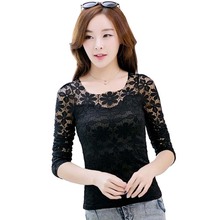 blusas de renda lace blouse Shirt women tops camisa feminina 2015 ropa mujer vetement femme chemise woman clothes plus size 5XL