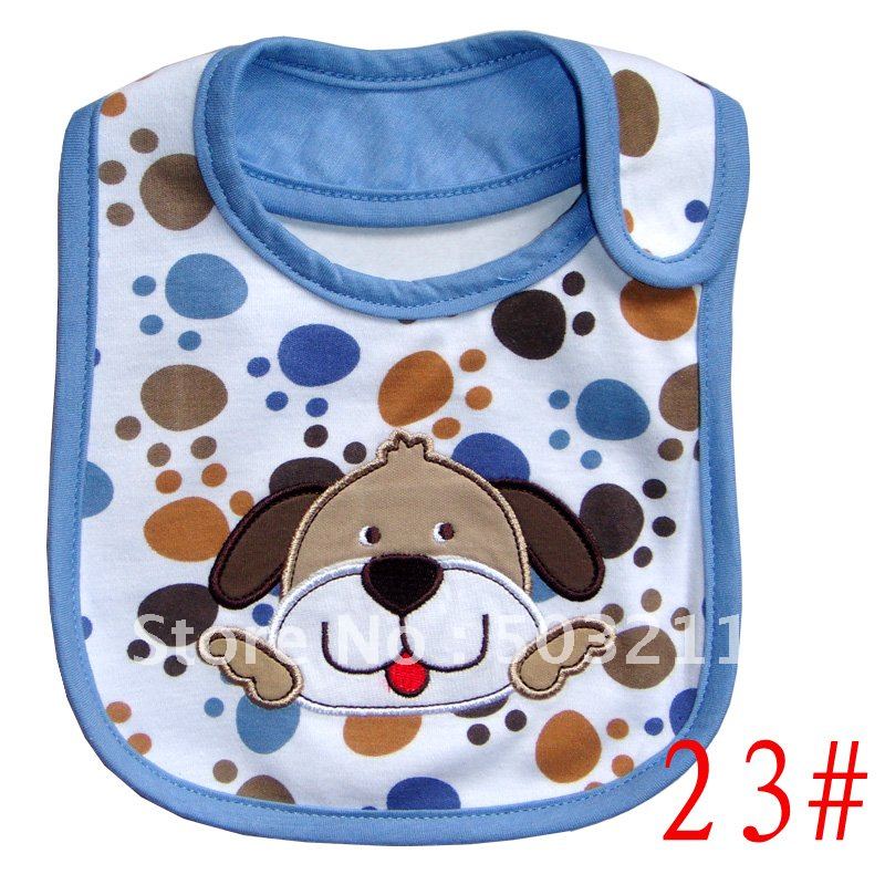 2014 carters new multicolor zoo animal cartoon baby waterproof thin Bib Bibs baberos babador para de bebe for boy girl 7pcs/lot