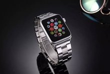 38 mm Premium lujo correa de acero inoxidable hebilla clásica adaptador de conector bandas reloj para Apple iWatch