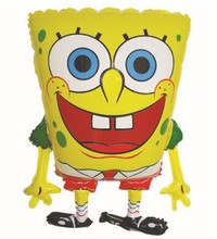 large size 50x64cm spongebob party supplies balloon, Foil Balloon Figure Helium Balon Festa Infantil