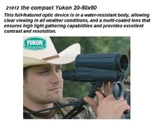 Yukon 21012 Spotting scope sibir 20-50x cambiable ampliación scouts 20-50X50 bajo peso terrestre con goma body armor