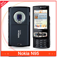 Unlocked N95 8GB Original Phone Nokia N95 GSM 3G WIFI GPS Bluetooth 5MP Camera Cell phones Russian Language Free shipping