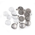 Free Ship 25mm Transparent Clear Domed Magnifying Glass Cabochon Cover for Alloy Photo Pendant Making Antique