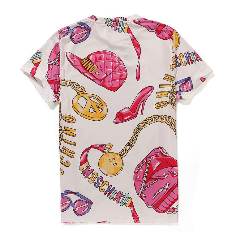summer style 2015 new tshirt Europe and America tide Chain shoe bag hat print men women