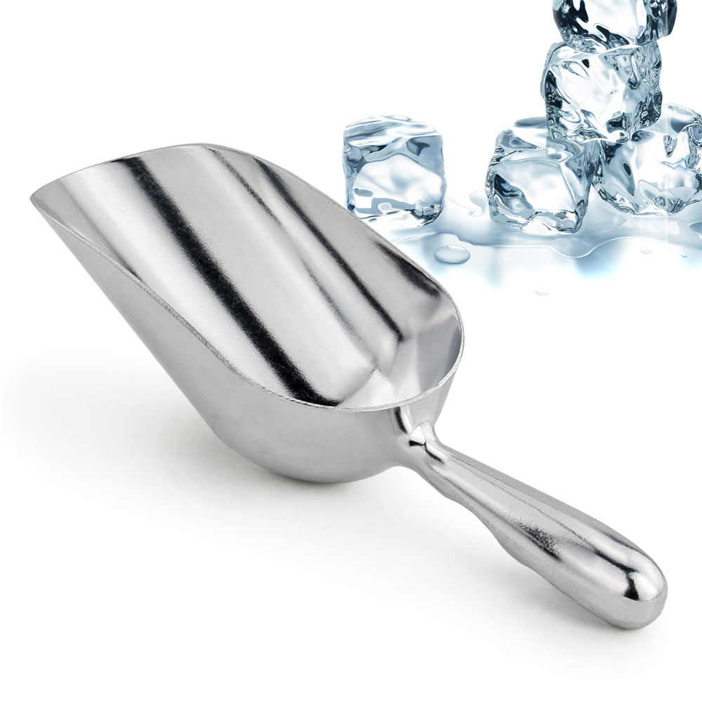 large metal ice scoop