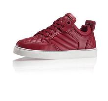 2015 new red shoes women brand royaums lace up casual shoes high top genuine leather with
