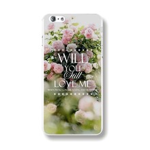 For iPhone 6 4 7 Inch PC Hard TPU Soft Case Cover Elegant Rose Flower Mobile