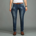 Korean Fashion Spring Autumn 2016 New Style Men s Jeans Stretch Slim Feet Hit The Leather
