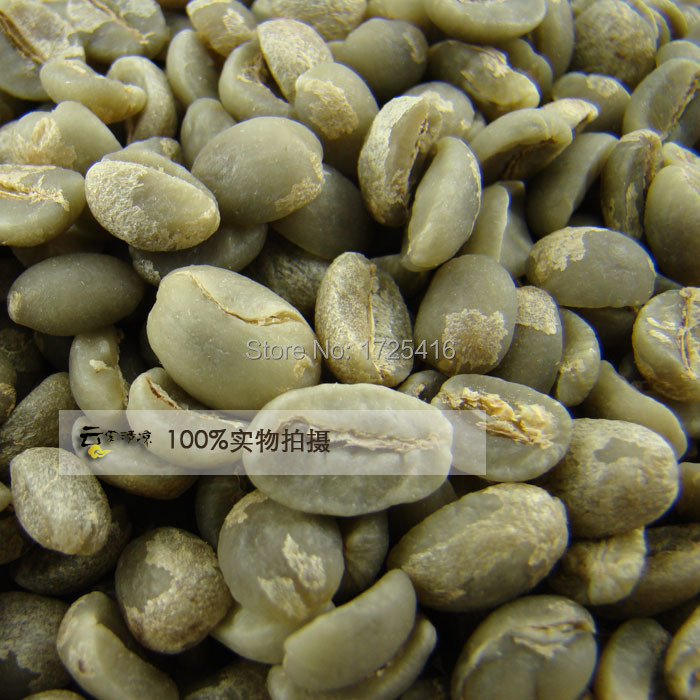 raw coffee beans Yunnan old varieties of 100 arabica coffee beans 454g iron pickup free shipping