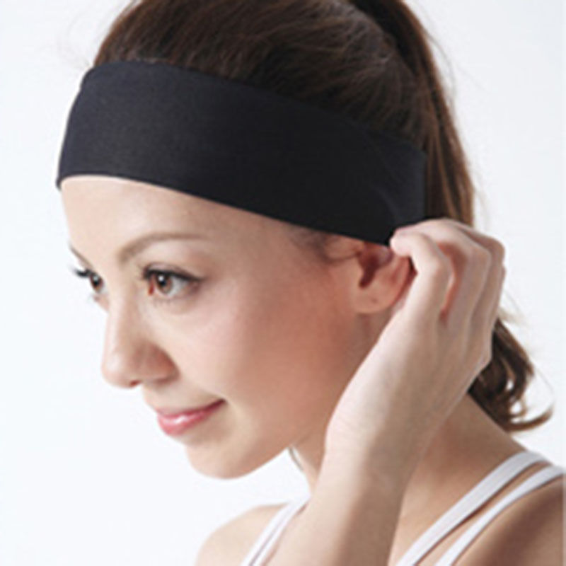 New Unisex Stretch Headband Gym Yoga Cotton Exercise Sports Sweat Head Hair Band Hair clips